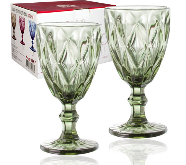 9459 Набір келихів для вина 6шт Грані 260мл - фото