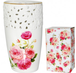 9861 Ваза для квітів Бант (1л, h-22,5см) - фото