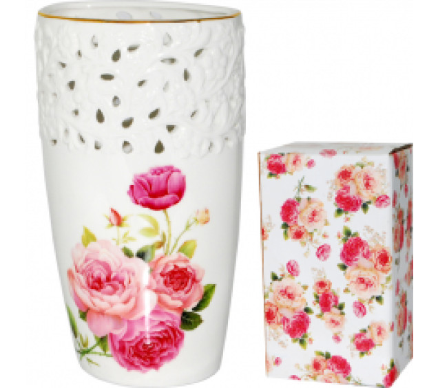 9861 Ваза для квітів Бант (1л, h-22,5см) - фото