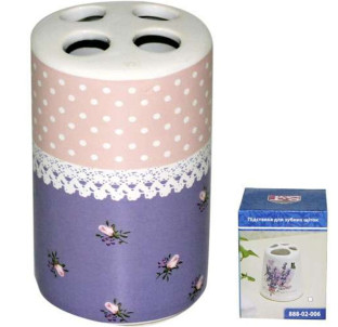 888-02-008 Підставка для зубних щіток Сітець (6,5*10,5см) - фото