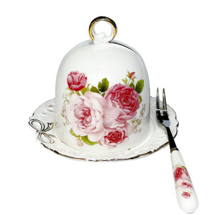 9912 Лимонниця з виделочкою Бант (т.12,2см, к.7,9см) - фото