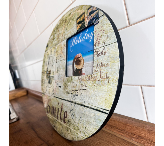 01 11AC025 Годинник настінний з рамкою 40*4,5*30см - фото 3