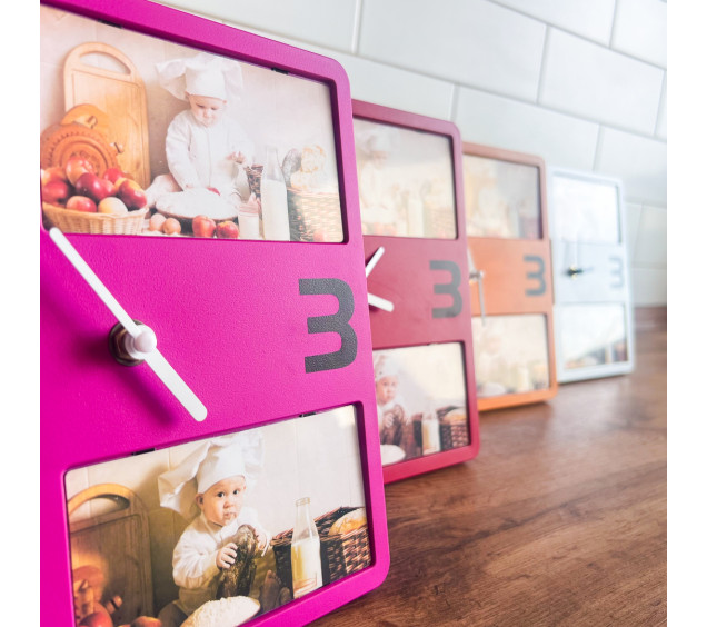 01 EG6412 Годинник Фоторамка Квадрат 21,5*3,5*21,5см - фото 5