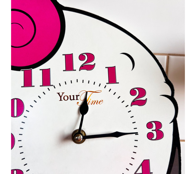 05-217 Годинник настінний Овечка дитячий МДФ 34*4,5*28см - фото 1