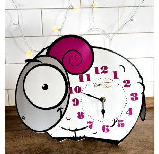 05-217 Годинник настінний Овечка дитячий МДФ 34*4,5*28см - фото