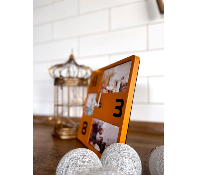 01 EG6412 Годинник Фоторамка Квадрат 21,5*3,5*21,5см - фото 2