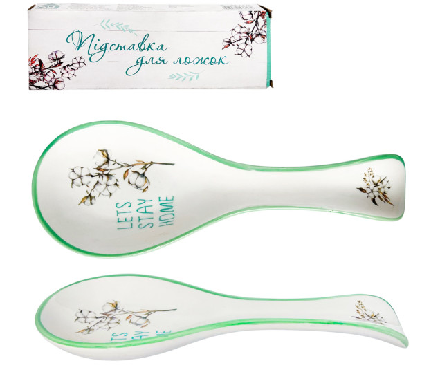 700-01-18 Підставка  для ложок "Бавовна"  (довжина-25см, h-3 см) - фото