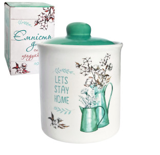 700-12-18 Ємність для сипучих продуктів "Бавовна" 500мл - фото