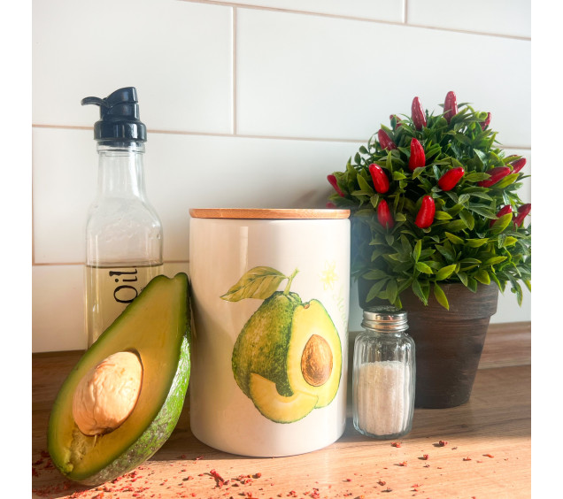 6028-21 Ємність для сипучих продуктів "Авокадо" 860 мл - фото 1