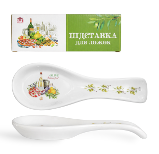 3653-13 Підставка  для ложок "Італійські страви" (довжина-23см, h-2,5 см) (60) - фото