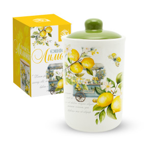 700-11-22 Ємність для сипучих продуктів 700 мл "Лимони" - фото