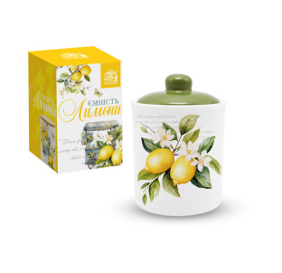 700-12-22 Ємність для сипучих продуктів 500мл "Лимони" - фото