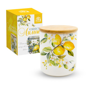 700-15-22 Ємність для сипучих продуктів 600 мл "Лимони" - фото