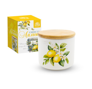 700-16-22 Ємність для сипучих продуктів 450 мл "Лимони" - фото