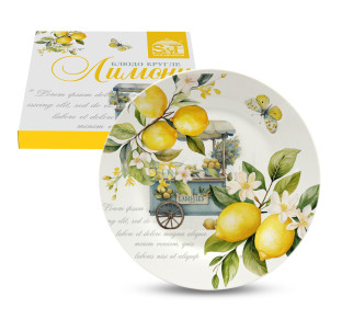 700-18-22 Блюдо кругле 26см "Лимони" - фото