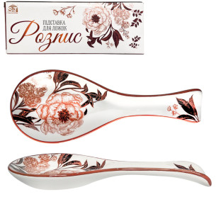 700-01-19 Підставка  для ложок "Розпис" 25,5х9х2,5 - фото