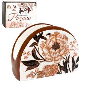 700-05-19 Серветниця "Розпис" 9х4х7 - фото