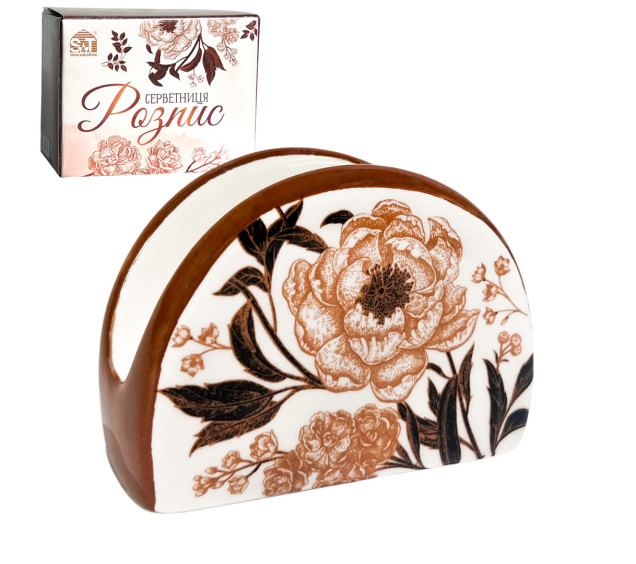 700-05-19 Серветниця "Розпис" 9х4х7 - фото