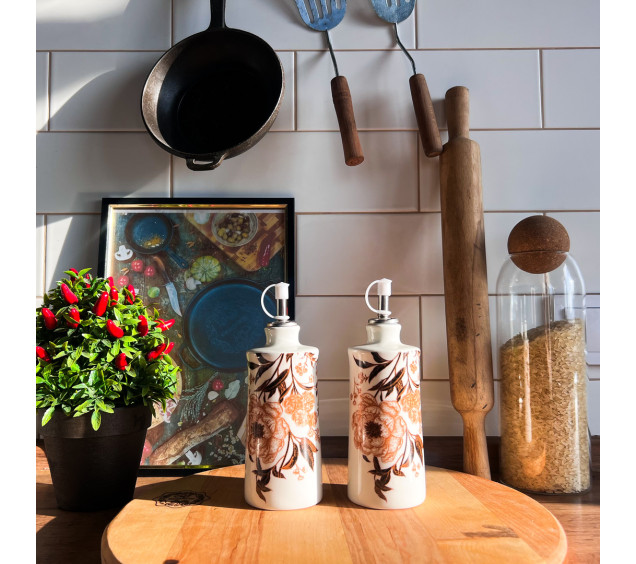 700-07-19 Набір 2пр пляшки для олії/оцту "Розпис 300мл - фото 2