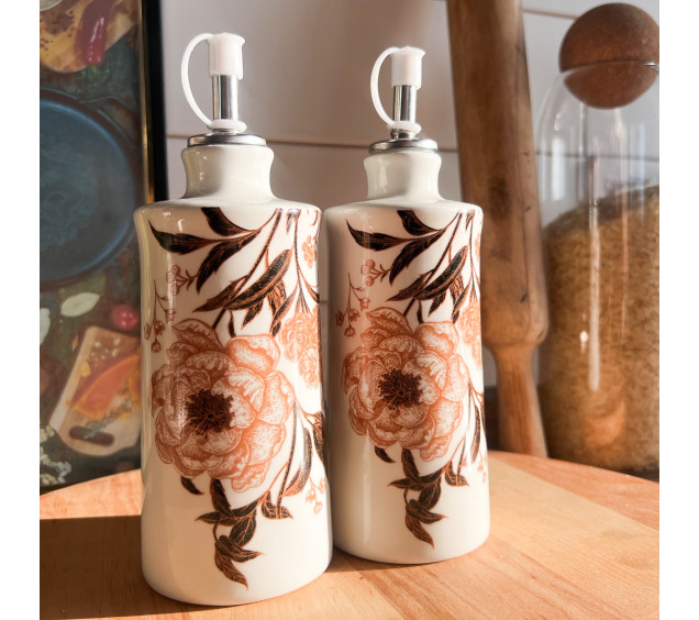 700-07-19 Набір 2пр пляшки для олії/оцту "Розпис 300мл - фото 1