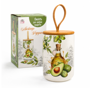 700-30-25 Ємність для сипучих продуктів "Авокадо фуерте" 900 мл - фото