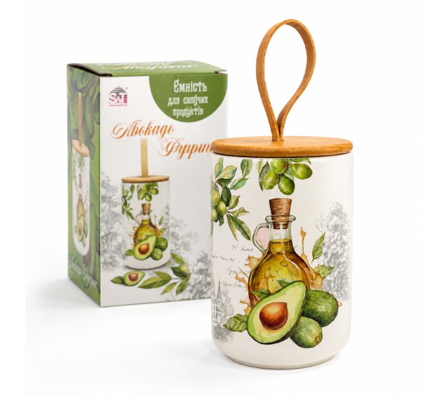 700-30-25 Ємність для сипучих продуктів "Авокадо фуерте" 900 мл - фото