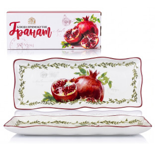 700-22-24 Блюдо прямокутне "Гранат" 23*13*3см - фото