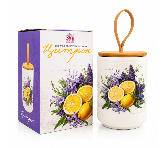 700-30-26 Ємність для сипучих продуктів "Цитрон" 900 мл - фото