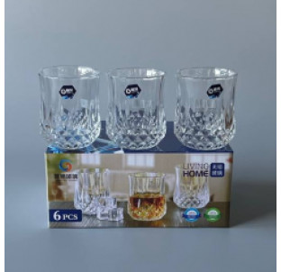 LXZS0601 Набір стаканів скляних (6 шт 200 мл) - фото