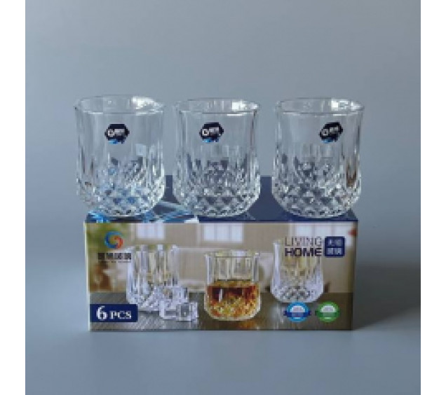 LXZS0601 Набір стаканів скляних (6 шт 200 мл) - фото