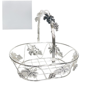 37228 Фруктовниця декор Виноград (28*20,5*8,5 см) - фото