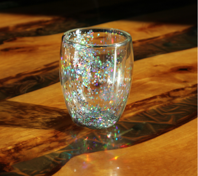 201-35 Стакан з подвійною стінкою 350мл Срібна зірка - фото 2