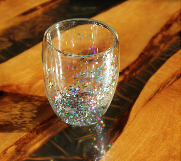 201-35 Стакан з подвійною стінкою 350мл Срібна зірка - фото 1