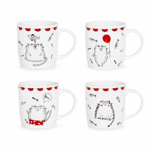 4160-29 Чашка Cat story 360мл - фото