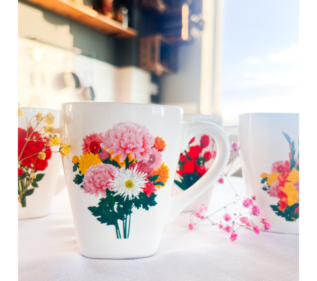 212-11 Чашка Квіти 240 мл - фото 1