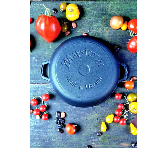 180-30 Жаровня чавунна 18*3 см HoReCa - фото 3