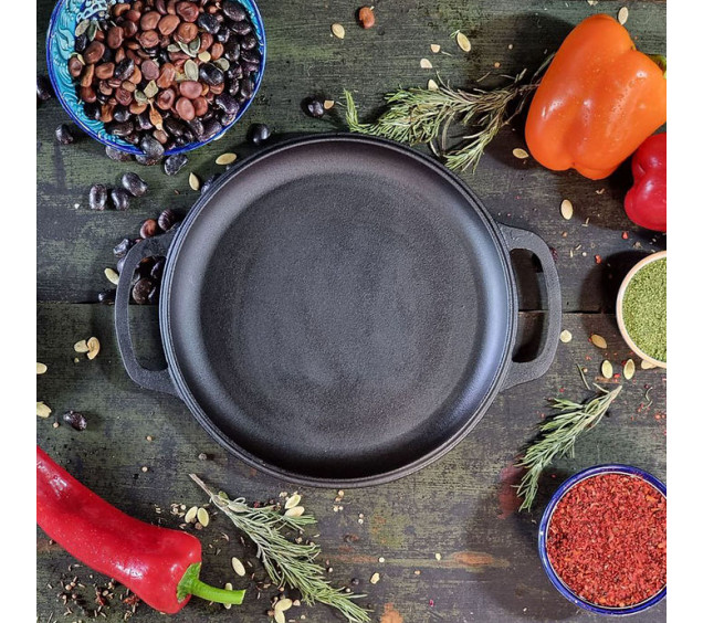 260-25 Жаровня чавунна 26*2,5 см - фото 2