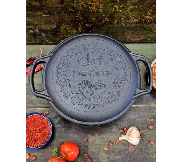 260-25 Жаровня чавунна 26*2,5 см - фото 3