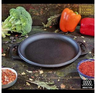 260-25 Жаровня чавунна 26*2,5 см - фото