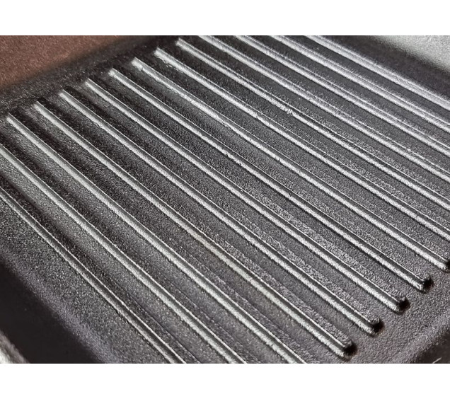 280-280-40MRgrill Сковорода чавунна 28*28*4см квадратна (гриль) з металевою ручкою - фото 3