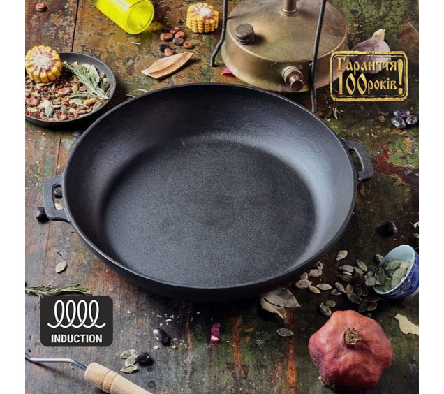 320-60 Жаровня чавунна 32*6см - фото