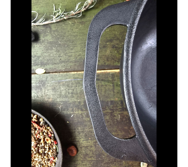 340-40 Жаровня чавунна 34*4см - фото 3