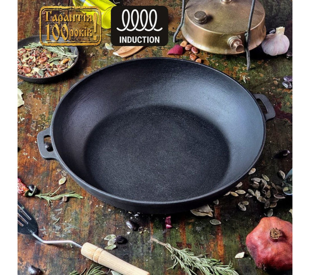 340-70 Жаровня чавунна 34*7см - фото