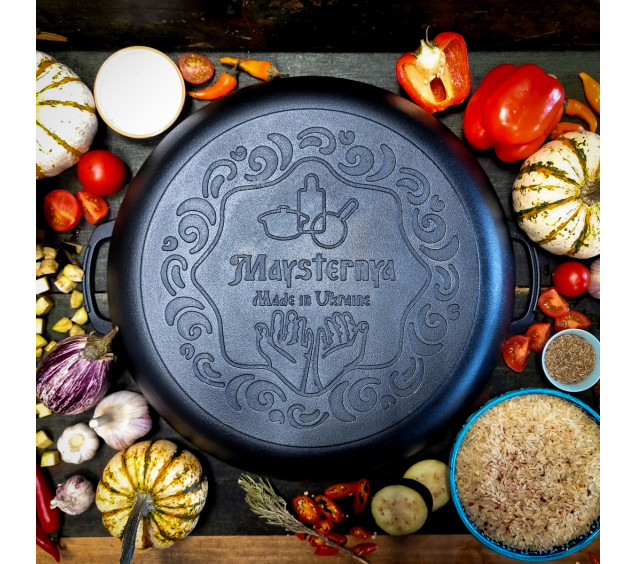 340-70 Жаровня чавунна 34*7см - фото 1