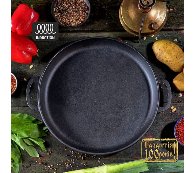 400-40 Жаровня чавунна 40*4см - фото