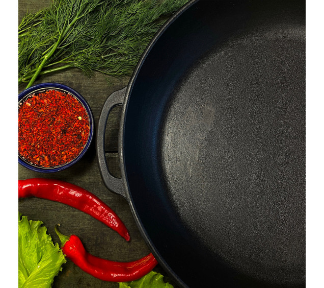 400-80 Жаровня  чавунна 40*8см - фото 4