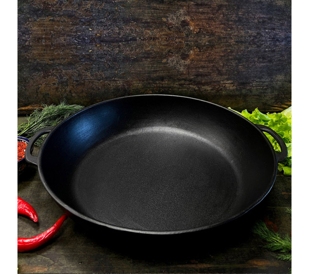 400-80 Жаровня  чавунна 40*8см - фото 2