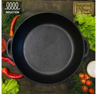 400-80 Жаровня  чавунна 40*8см - фото