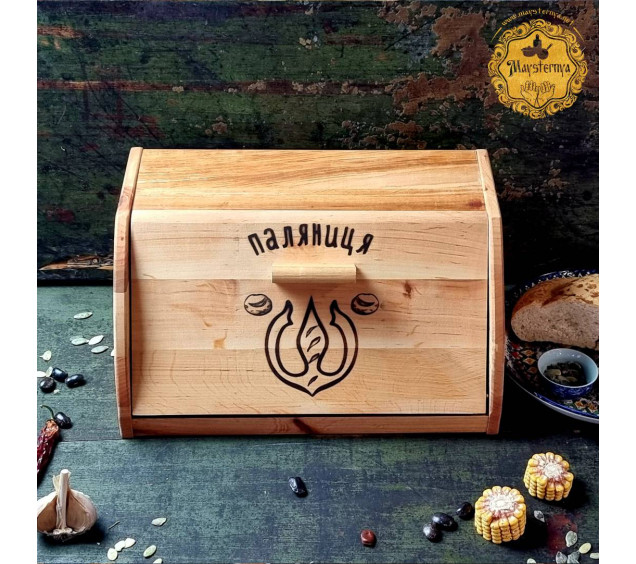 8920P Хлібниця-дошка для нарізки хліба Паляниця 37*24*19см - фото