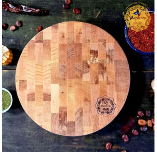 8937 Дошка кухонна обробна кругла торцева 27см - фото